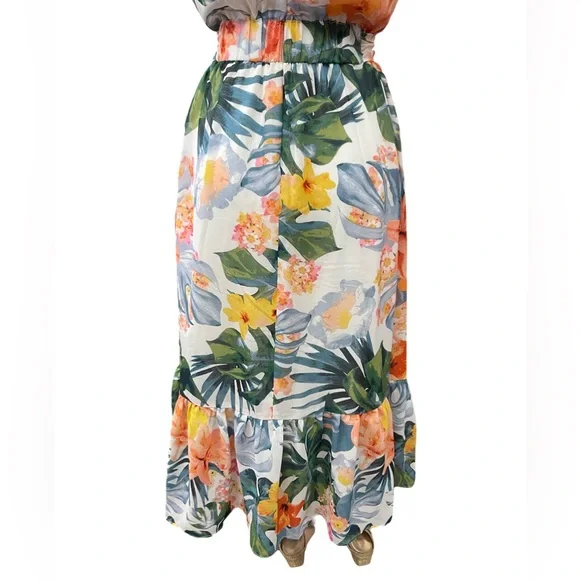 NWT Eliza J Tropical Floral Print Dress - Picture 6 of 10